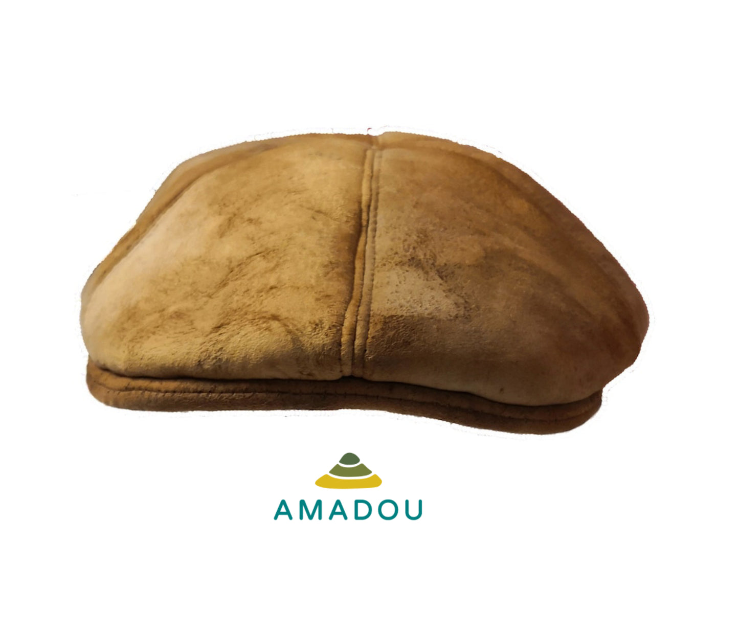 Amadou flat cap - mushroom hat/beret/new boys cap