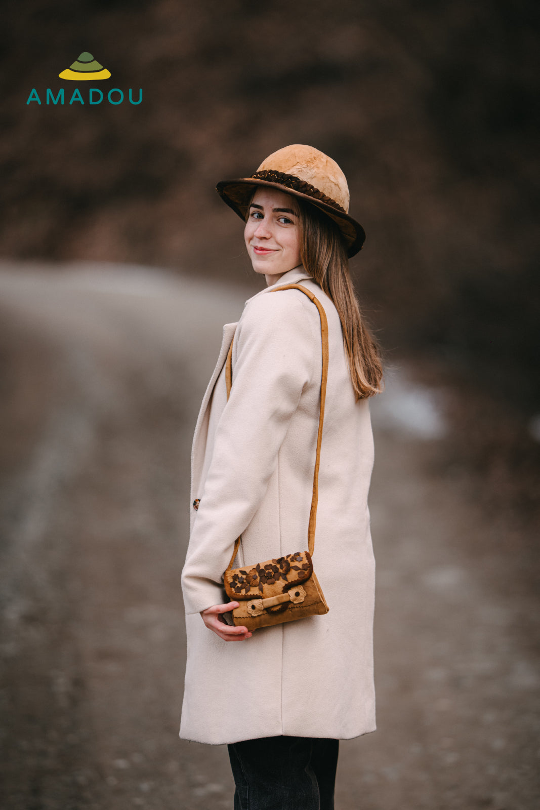 Amadou shoulder purse / legacy / small