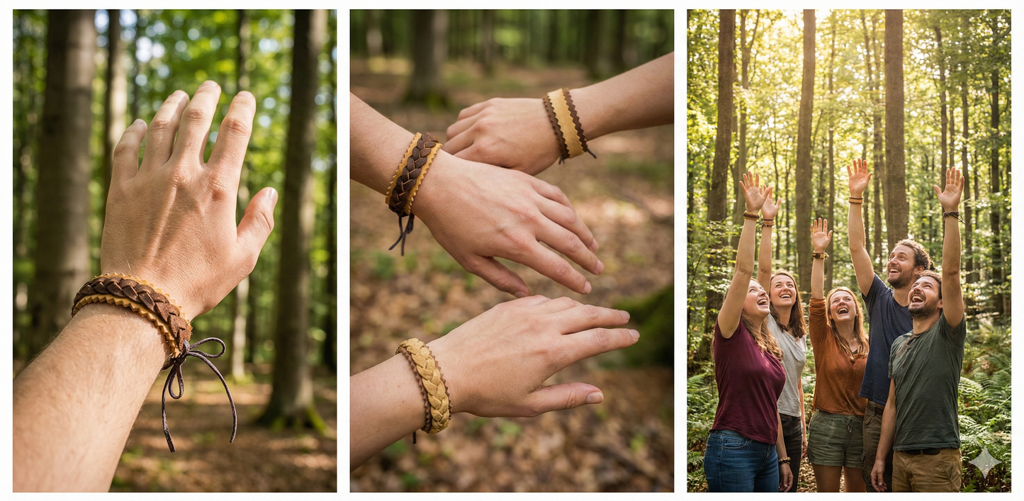 Transylvanian forest charm / Amadou Bracelet